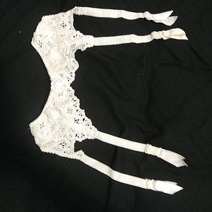 White garter belt vintage